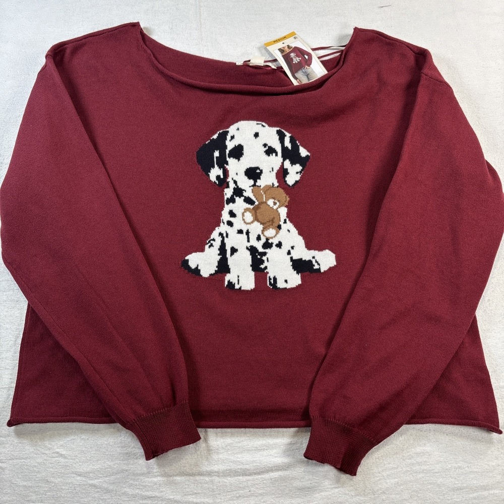 Aeropostale  Women's Off The Shoulder Burgundy Salvation Sweater Medium